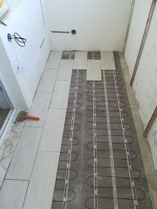 Электрический теплий пол под кафел