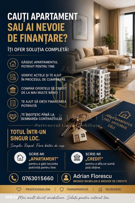 Apartament 3 Camere decomandat in Rahova 95000eur