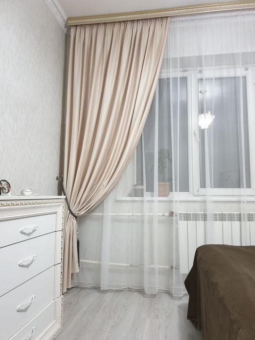 Комплект готовых штор с тюльем 5 м