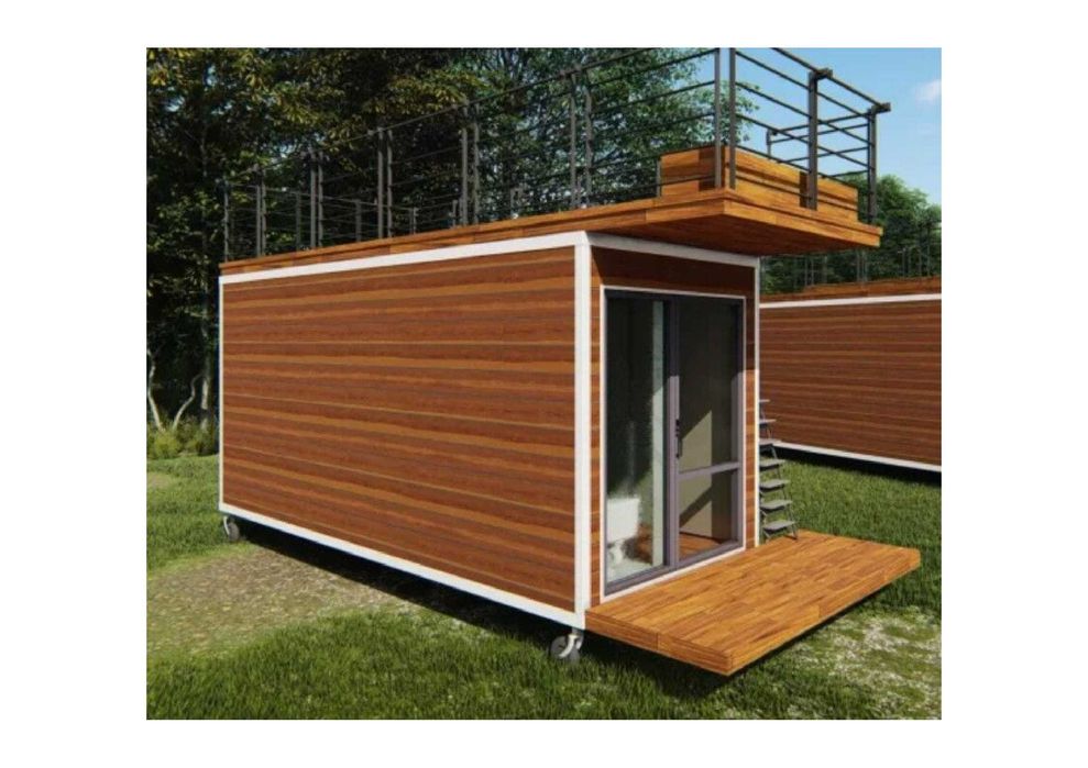 Бунгала, Сглобяеми къщи, Преместваеми 2.5м х 5м-12.5м2+12.5м2 тераса