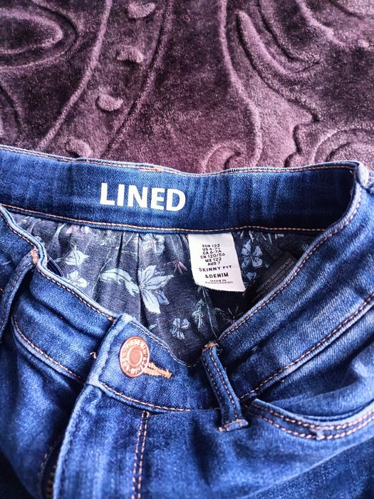 Blugi dublati HM 6-7ani si bluza