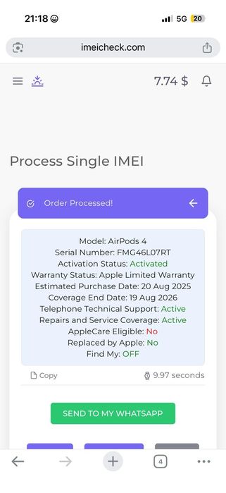 Căști Airpods 4 ANC   originale Noi