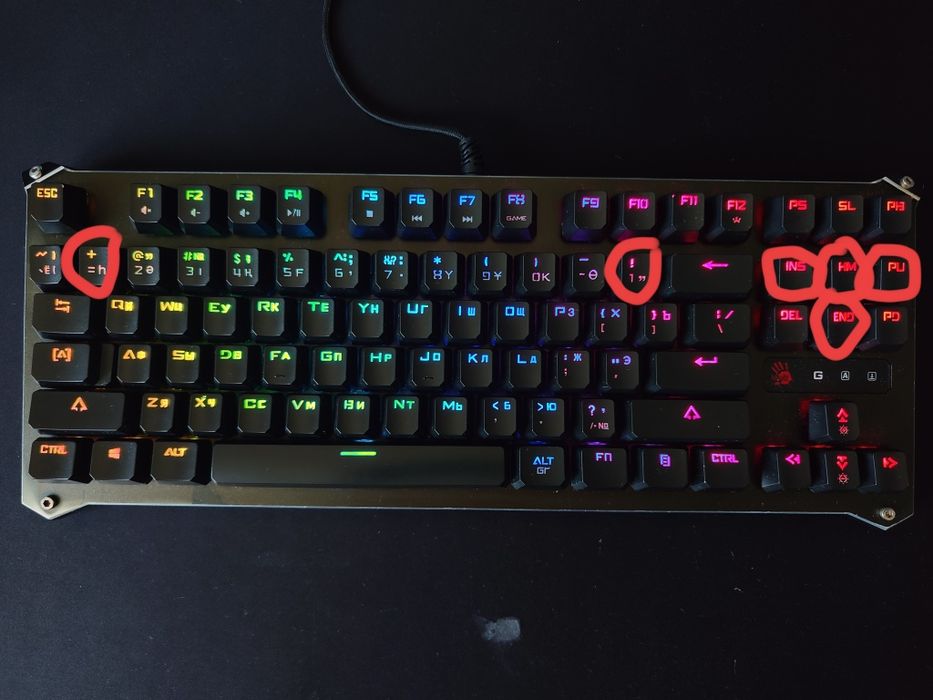 Клавиатура A4Tech Bloody B930