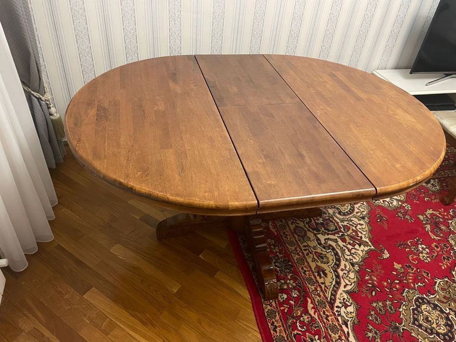 Стол и 6 стульев дерево