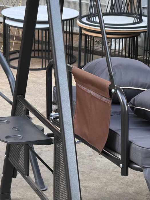 Садовые качели, 3 местные с крышей,