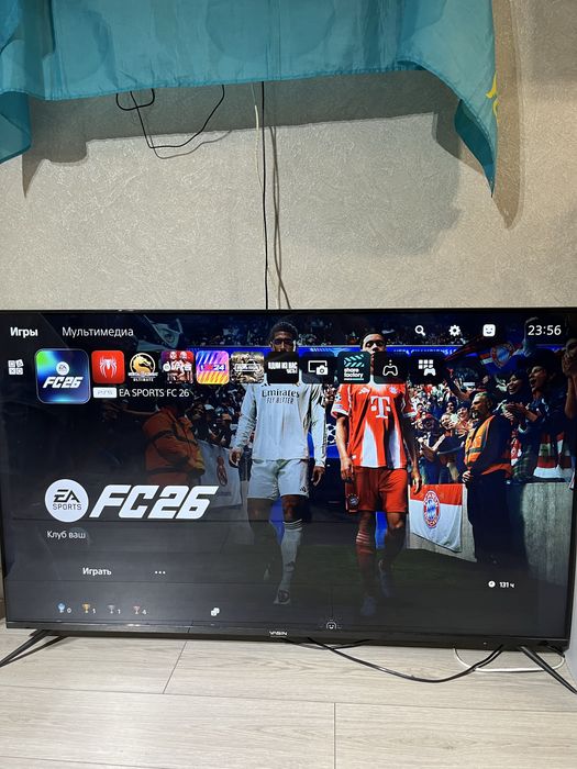 PlayStation 5 + Smart TV 55" + 2 геймпад + Ойындар