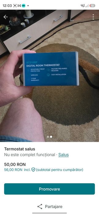 Termostat salus rt310rf