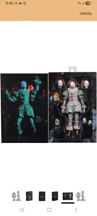 Экшн Фигурка Пеннивайза из фильма "ОНО" Neca toys