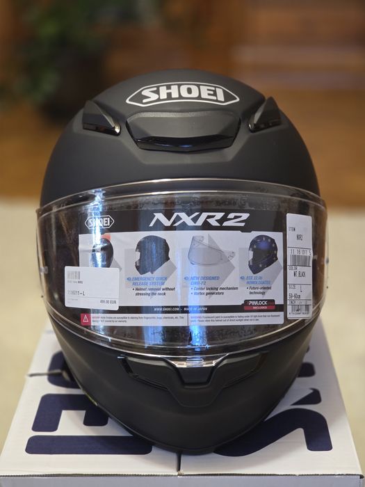 Cască Nouă SHOEI NXR2 · Negru Mat, marimea L