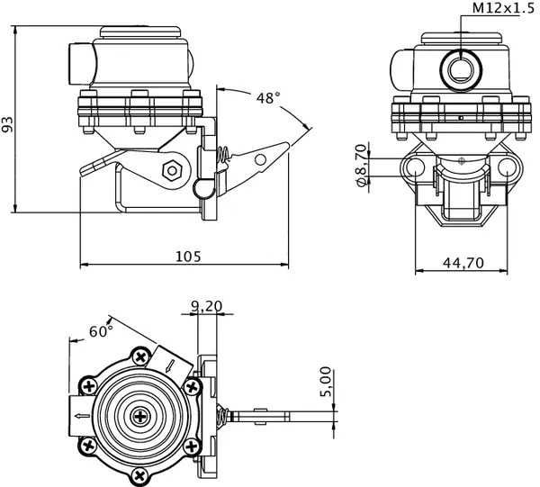 Pompa de alimentare pentru tractoare Fiat, 4757883