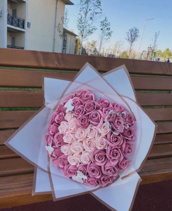 Buchet de trandafiri din sapun