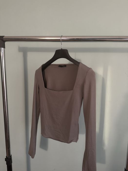 Кроп топ блузки с дълъг ръкав