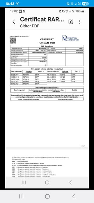 Opel vectra 1.6/1993