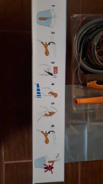 Duș alimentat la 12V. NOU, Nefolosit