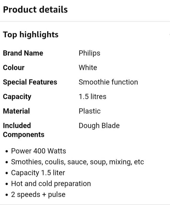 Vand blender phillips