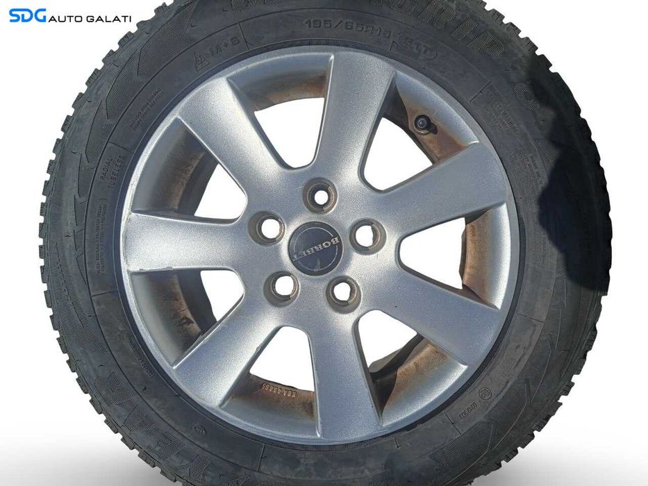 Set 4 Jante Janta Roata Roti Aluminiu 195 65 15 R15 Skoda Superb 3 2015 - 2024 (KBA45850 6 1/2Jx15H2 ET 47) [JNT0013]
