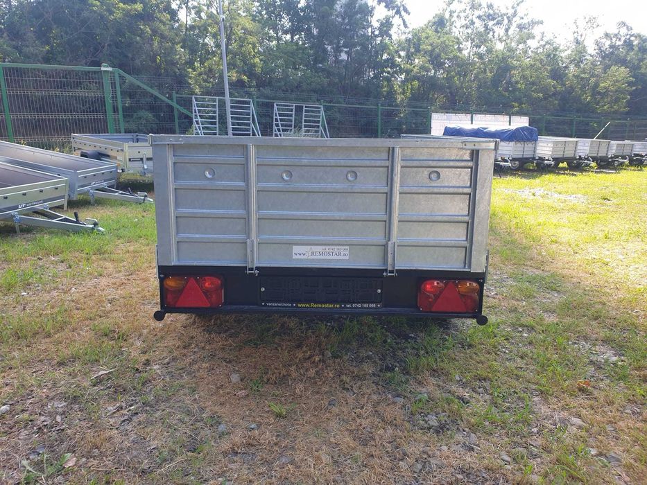 Remorca Noua L- 2.50m cu Foi De Arc si telescop! Carte CIV, Prelata