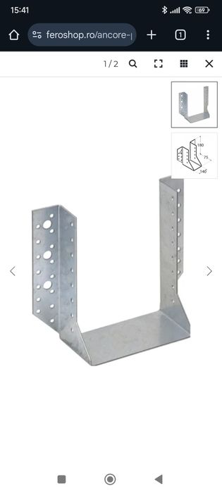 Vand suport/papuc grinda de 150