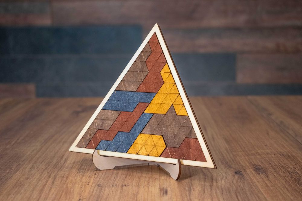 Дървен пъзел "Триъгълникът"
