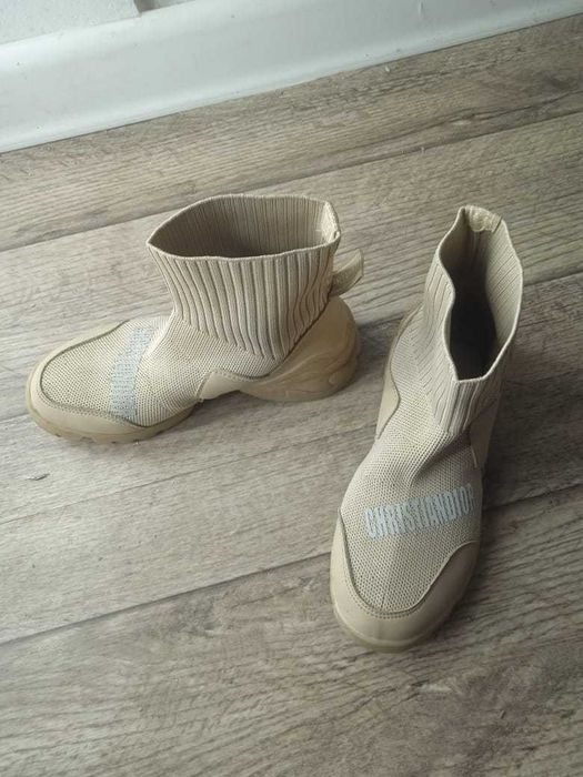 ботинки - сапоги  Dior текстильные 37 , стелька 235