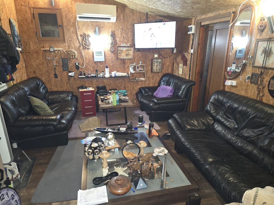 Холова Гарнитура естествена кожа