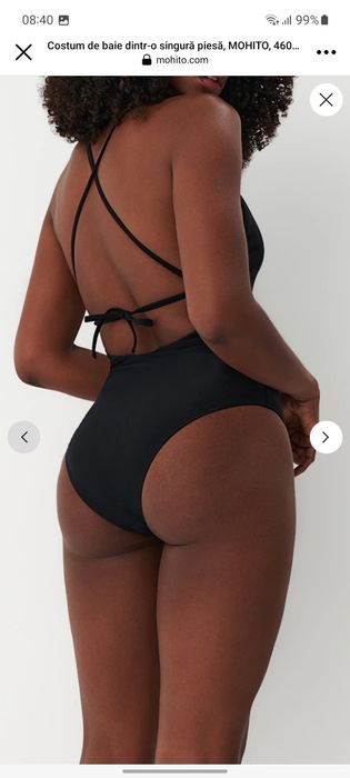 Costum de baie negru intreg