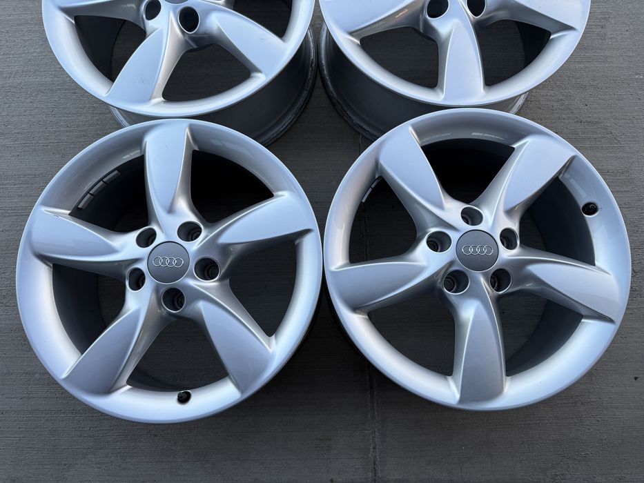 4бр. ПОЧТИ ЧИСТО НОВИ 17” ОРИГИНАЛНИ Джанти 5х112 за-AUDI/VW/SKODA/SEAT/VAG- 7.5Jx17, ET37