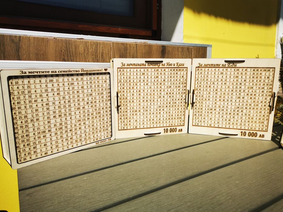 Касичка с цел, лазерна пирография