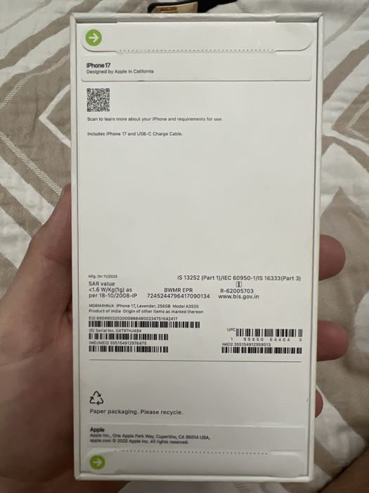 Айфон 17 новый с дубаев