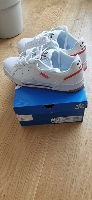 Бели кецове адидас / adidas court tourino НОВИ!