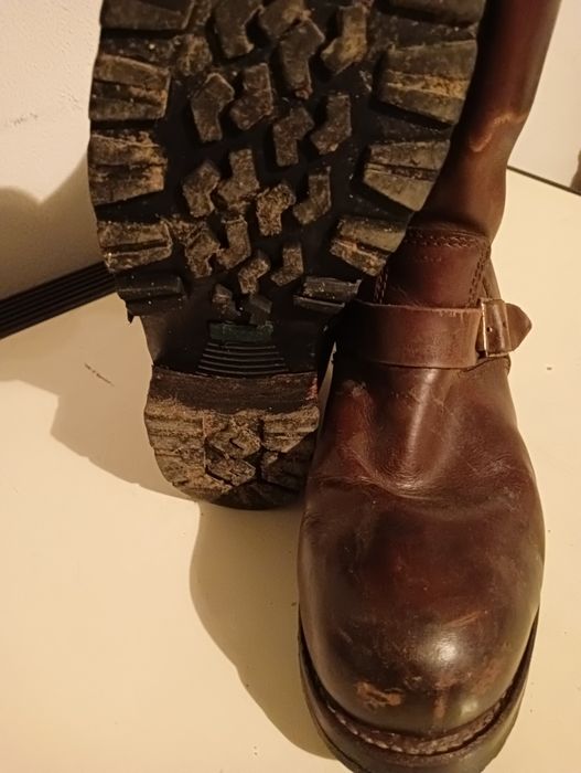 Bocanci de piele maro mărimea 46