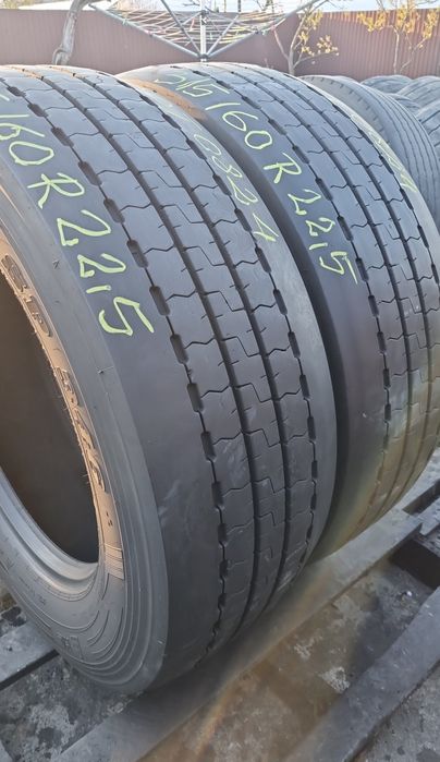 2 Anvelope Directie Dunlop 315/60 R22.5 Impecabile DOT0824.