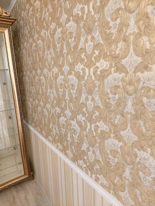 Поклейка Обоев Галтелей