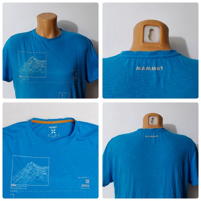 Tricou functional Mammut Swiss Design T-Shirt Men Glacier Blue, Eiger Tokyo Sky Tree mărimea M