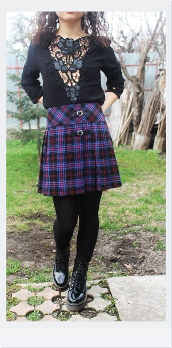 Fusta Punk Rock model tartan marca PAPAYA