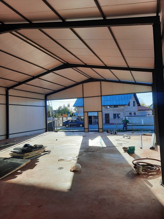Vând hală  metalica lucrăm fără avans Asiguram si montaj