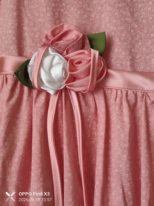 Платье детское нарядное (розовое, размер 170) для девочки подростка