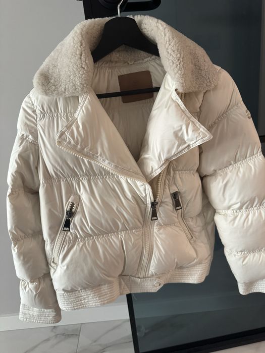 Massimo Dutti зимно яке с гъши пух и естествена кожа яка - ХS размер