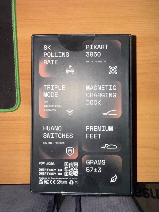 Vand mouse qwerty Falcon 8k polling rate