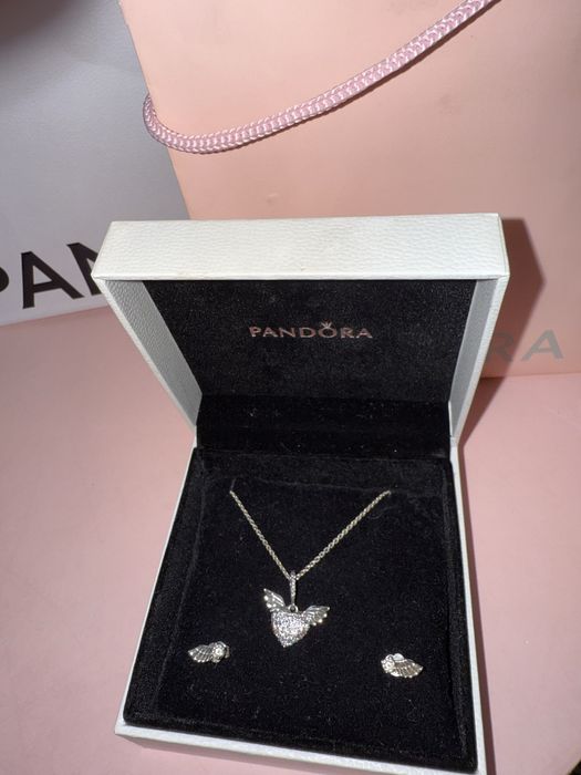 pandora цепочка и серьги