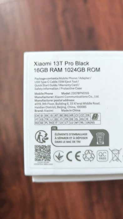 Xiaomi  13T Pro , 16/1024 GB . двухсимочный