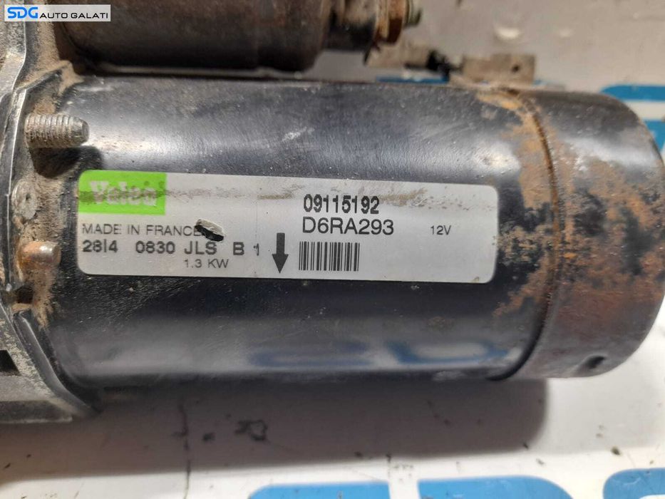Electromotor cu 10 Dinti Opel Kadett 1.3 1.4 1.6 1986 - 1989 Cod 09115192 D6RA293 [N0256]