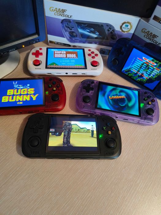 1Г ГАРАНЦИЯ R36H Pro Max ArkOS ретро конзола с 1 GB RAM Nintendo Sega PlayStation GameBoy Linux Mega Drive DS Super XBox Portable GTA Vice City 5 R36s