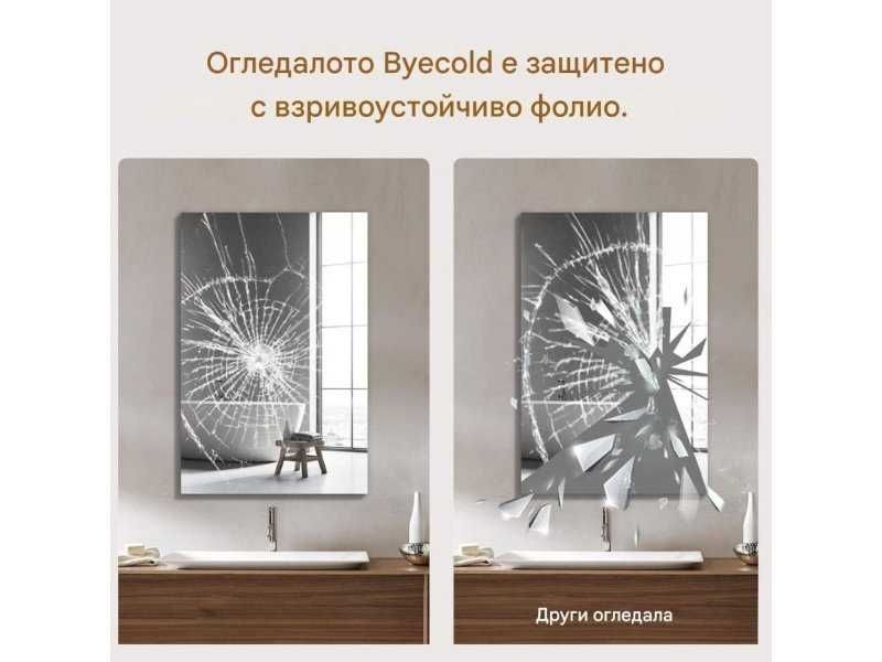 Инфрачервен Отоплител за Баня с LED Осветление и Огледало Byecold 450W