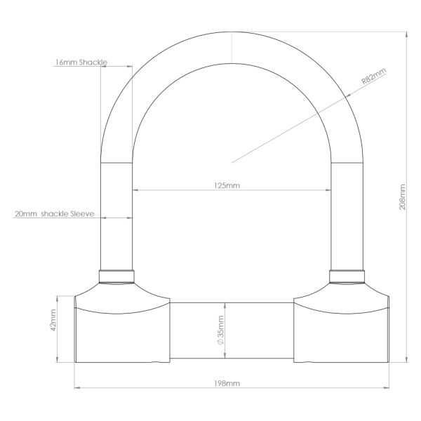 Заключване на спирачния диск с аларма OXFORD LK220