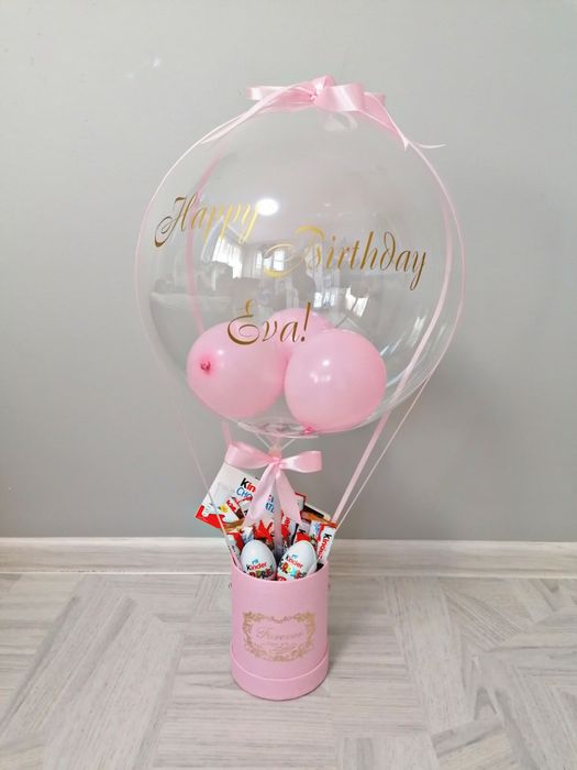 Луксозни кутии с цветя и балони