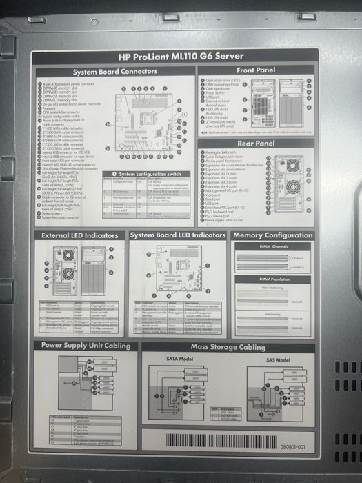 HP Proliant ML 110 G6 сървър