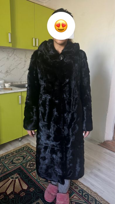 Норковая шуба бриллиант черный