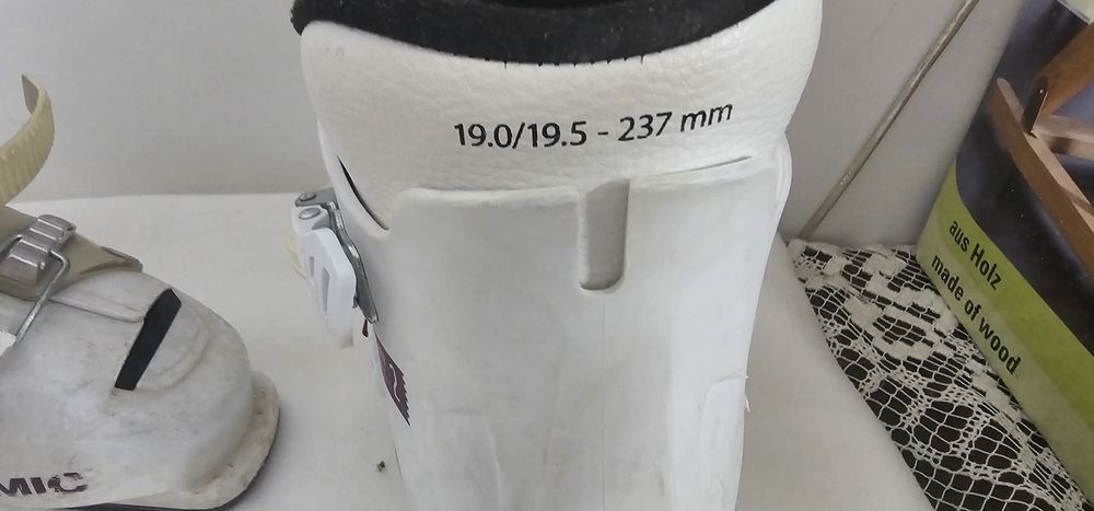 Schi Elan100 cm  și clapari Atomic copii 6-7 ani