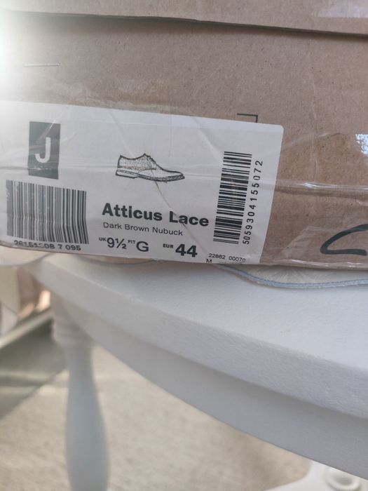 Pantofi Clarks piele nabuc maro închis 44 că noi